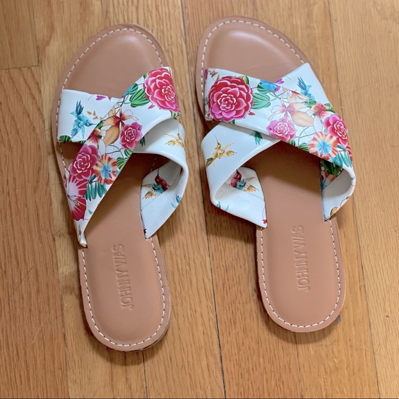 JOHNNY WAS Andra Slide Sandal - Floral Print - Women’s Size 7 - NEW - Picture 6 of 8